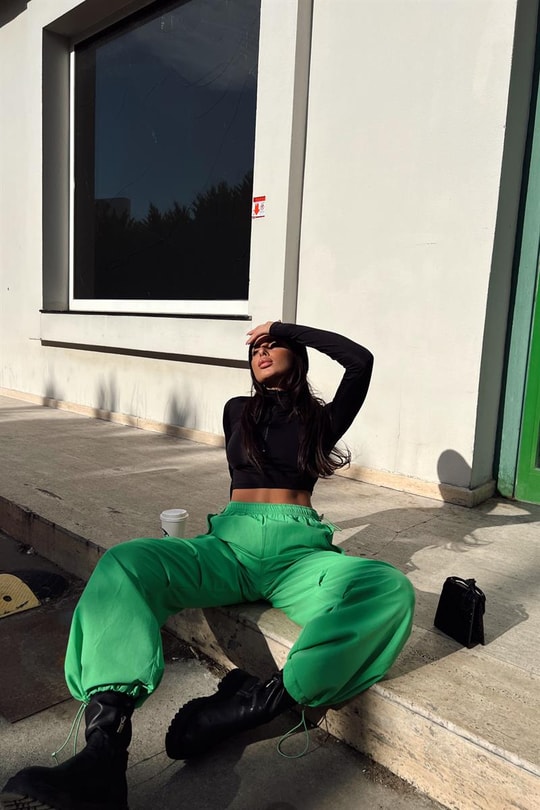 Jogger Trend Pantolon Açık Yeşil