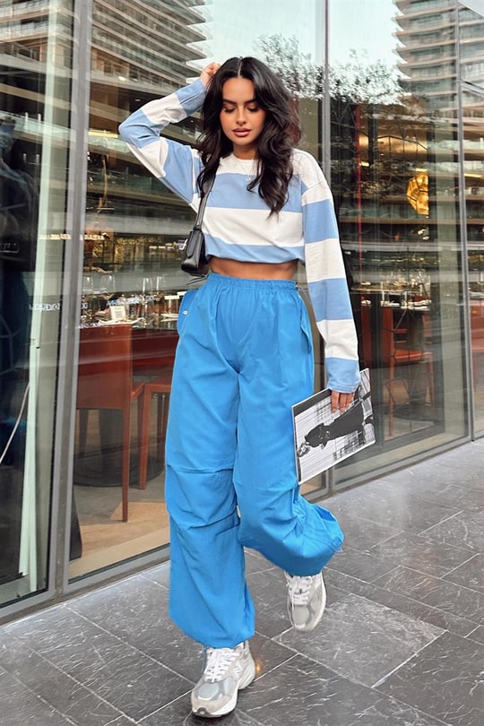 Jogger Trend Pantolon Mavi