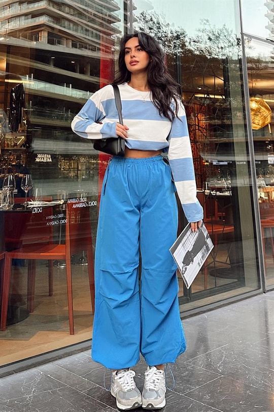 Jogger Trend Pantolon Mavi