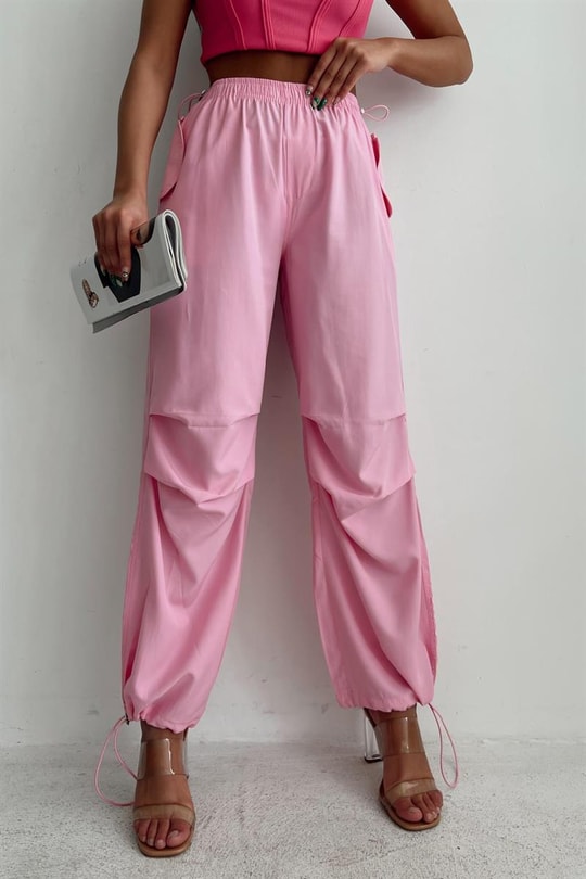 Jogger Trend Pantolon Pembe