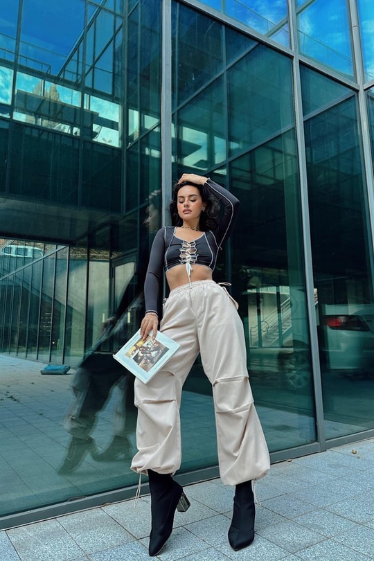 Jogger Trend Pantolon Taş
