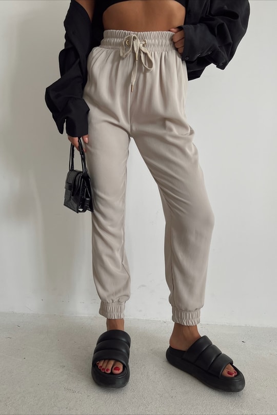 Jogging Fit Pantolon Taş