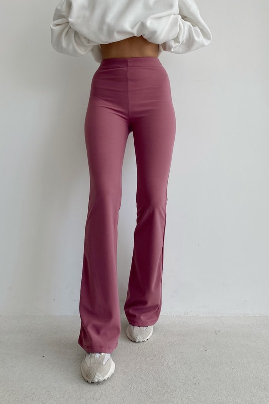 Palazzo Comfort Pantolon Gül Kurusu