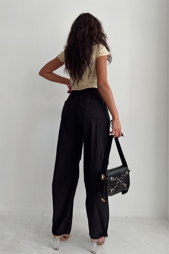 Paraşüt Jogger Pantolon Siyah