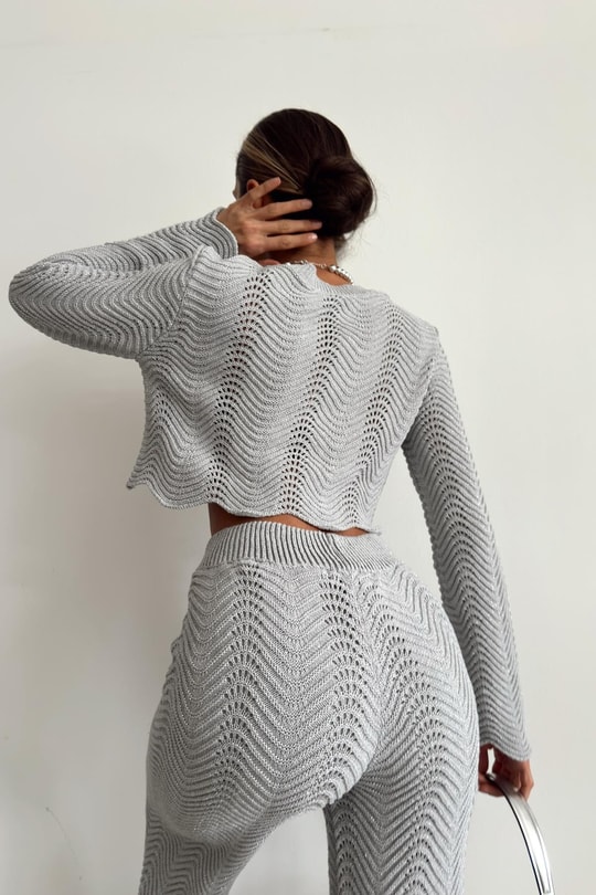 Wave Pantolon Gri