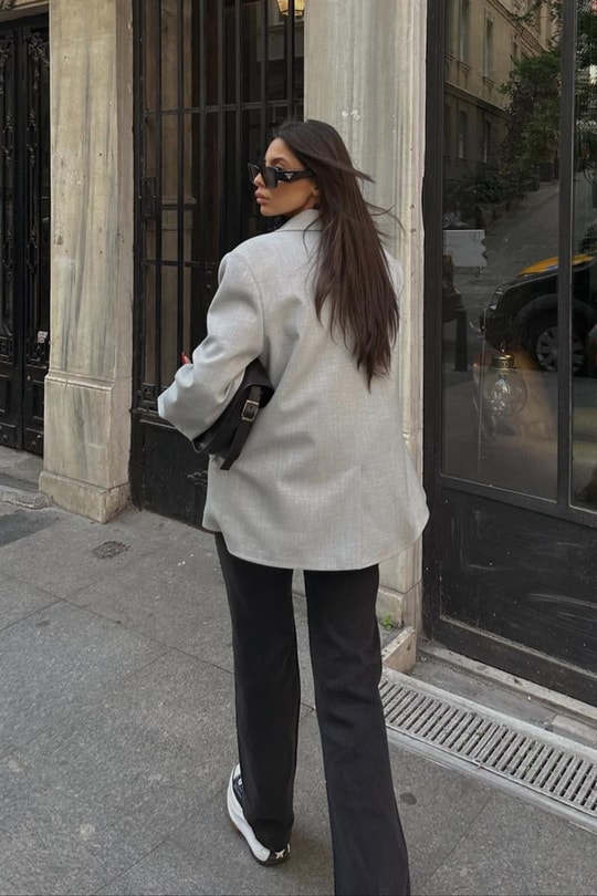 Yıldız Desenli Crop Straight Jean Siyah