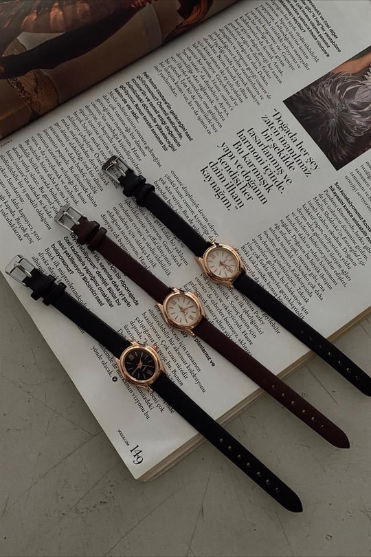 Alexandra Vintage Saat Kahverengi