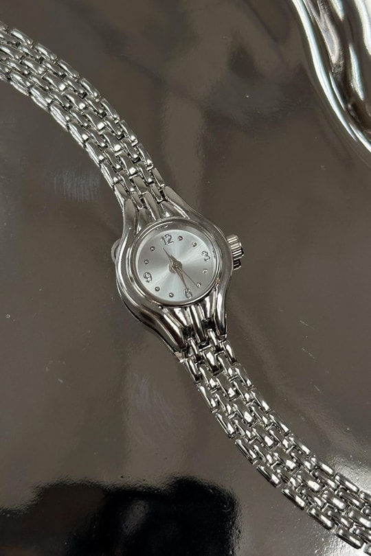 Minimal Vintage Kol Saati Gümüş
