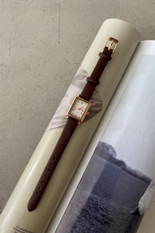 Roma Rakamlı Edith Vintage Saat Kahve