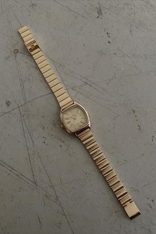 Vintage Roma Rakam Timeless Saat Gold