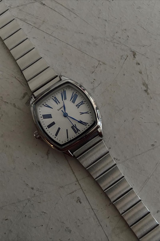 Vintage Roma Rakam Timeless Saat Gümüş