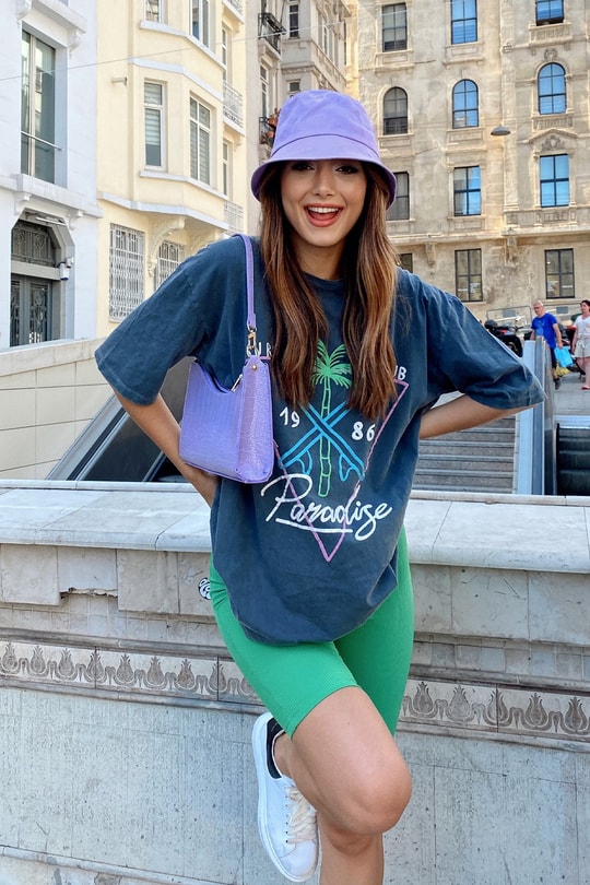 Bucket Şapka Lila