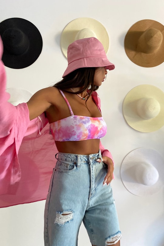 Bucket Şapka Pembe