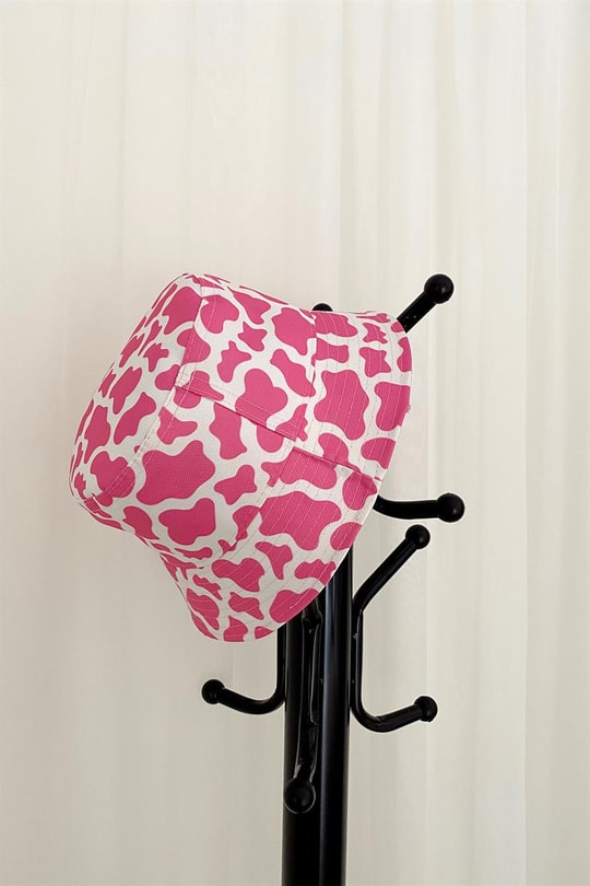 İlluzyon Desen Bucket Şapka Pembe