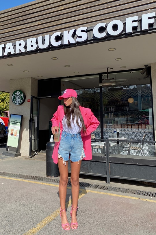 Yırtıklı Street Denim Şort Mavi