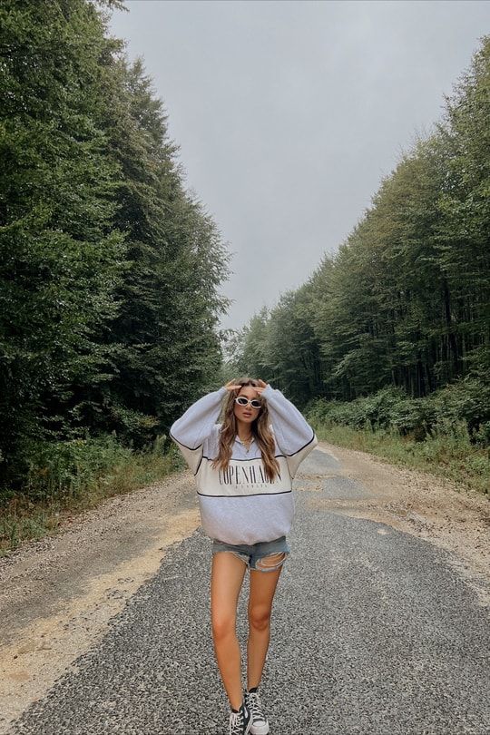 Copenhagen Zip Sweatshirt Gri
