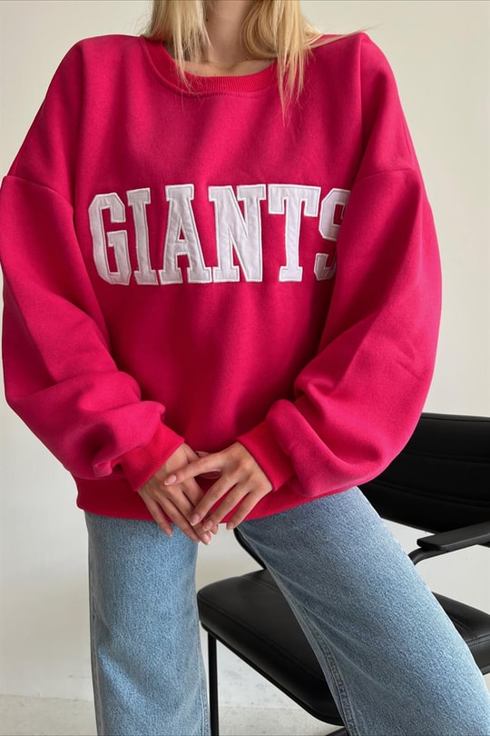 Giants Sweatshirt Fuşya
