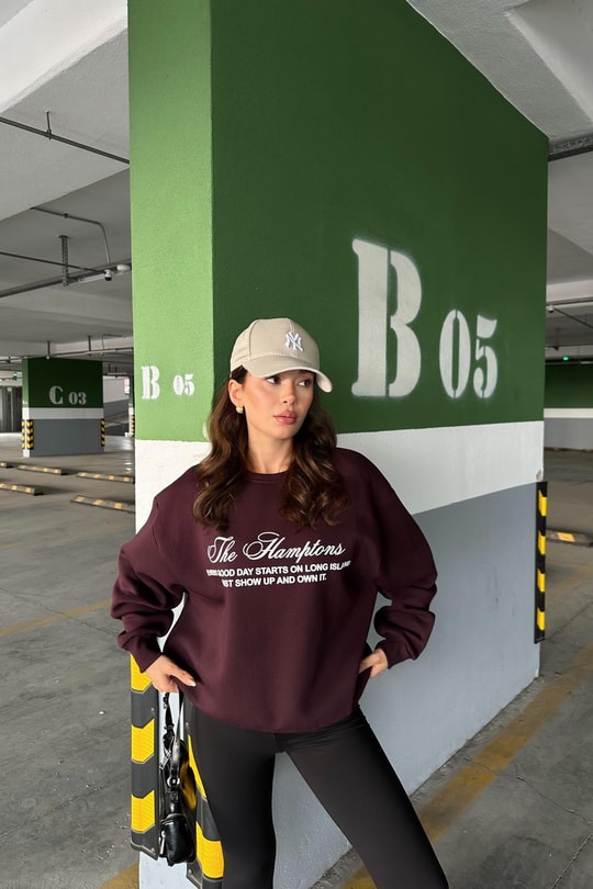Hamptons Sweat Mürdüm
