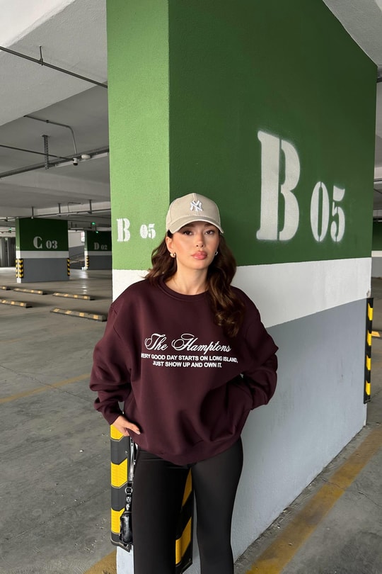 Hamptons Sweat Mürdüm