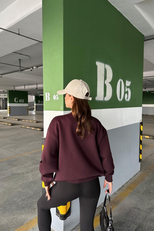 Hamptons Sweat Mürdüm