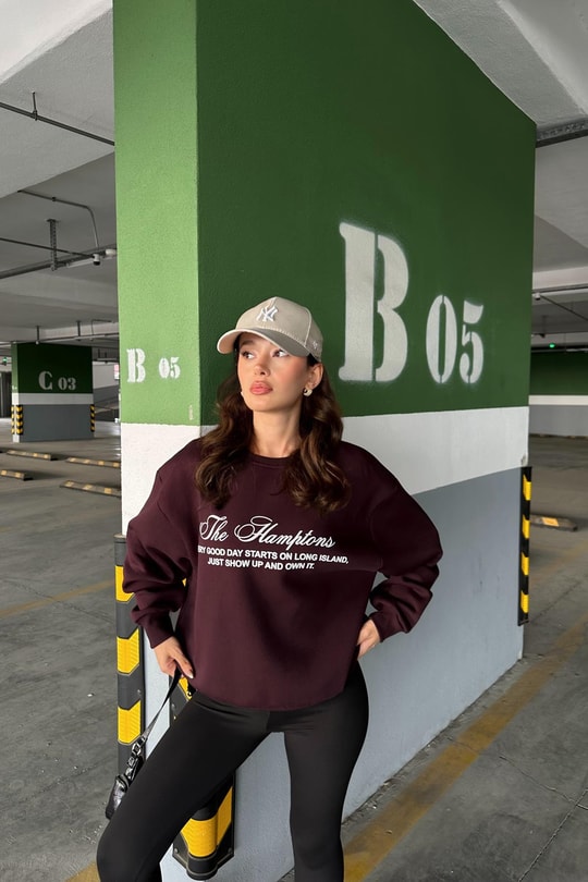 Hamptons Sweat Mürdüm