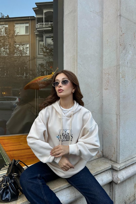 Homles Sweatshirt Taş