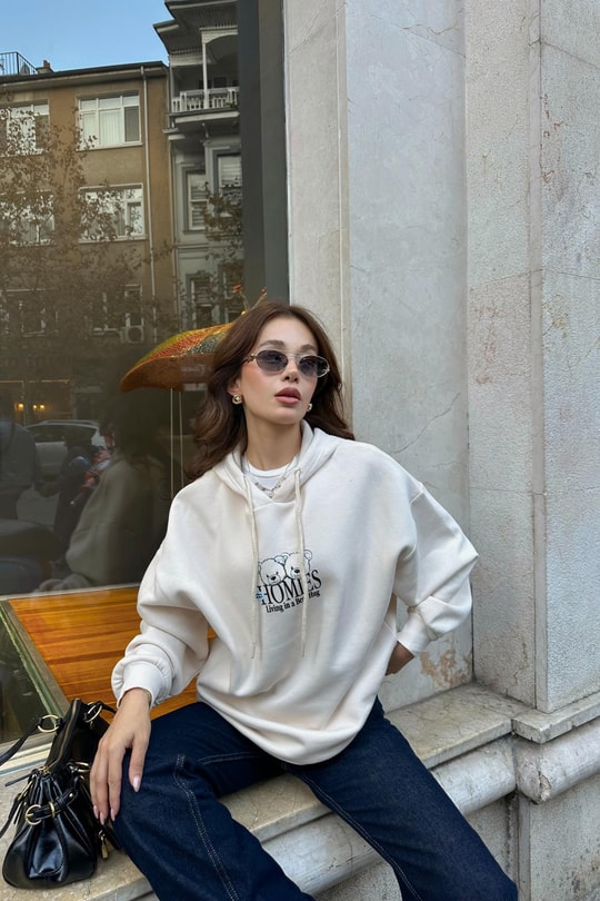 Homles Sweatshirt Taş