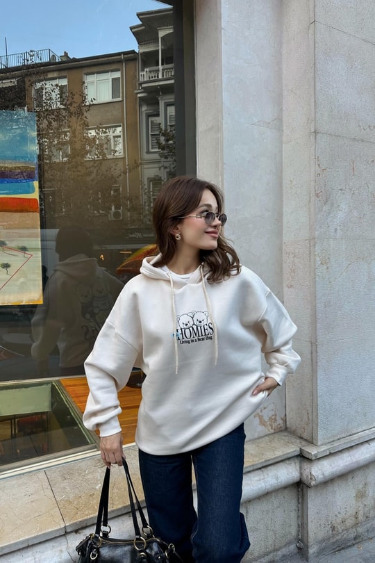 Homles Sweatshirt Taş