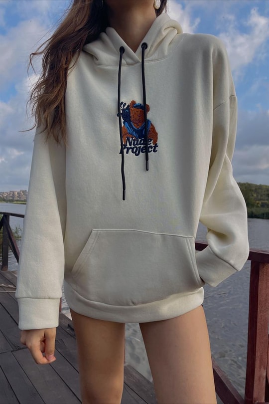 Kanguru Cepli Bear Sweatshirt Bej