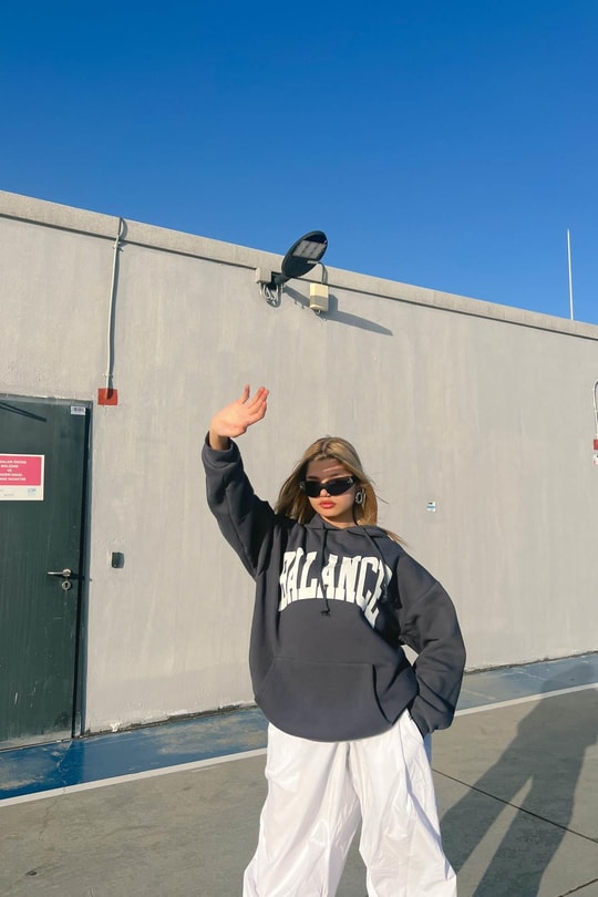 Kapüşonlu Balance Sweatshirt Antrasit