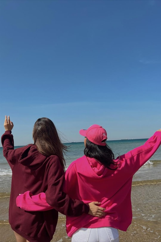 Kapüşonlu Basic Oversize Sweatshirt Bordo