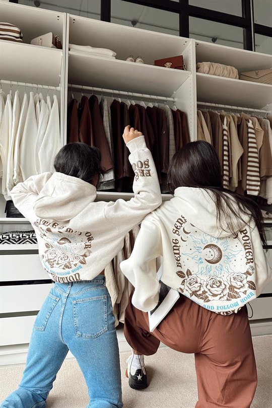 Legendary Kapüşonlu Sweatshirt Ekru