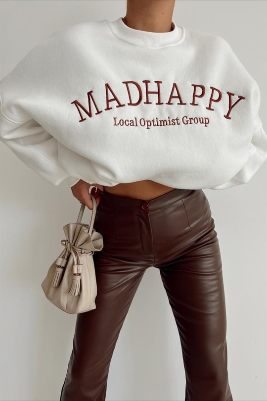 Madhappy Sweatshirt Beyaz
