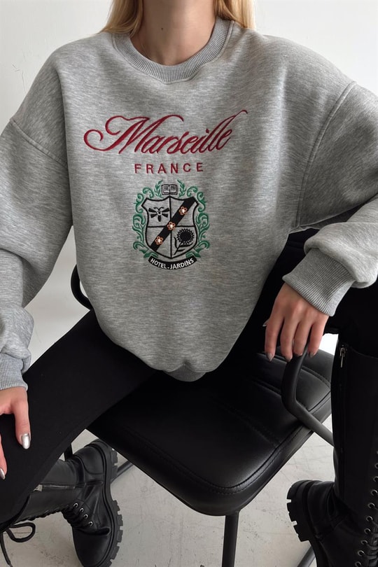Marseille Sweatshirt Gri