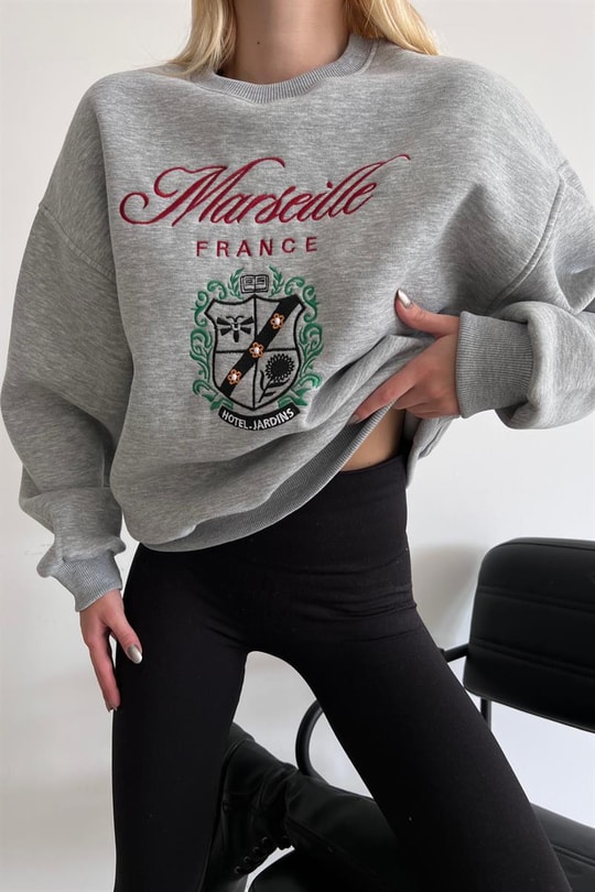 Marseille Sweatshirt Gri