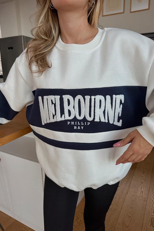 Melbourne Sweat Beyaz