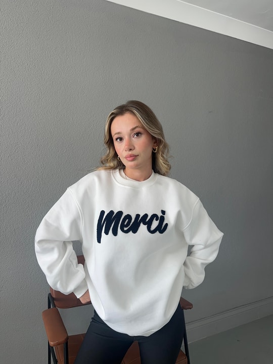 Merci Punch Sweat Beyaz
