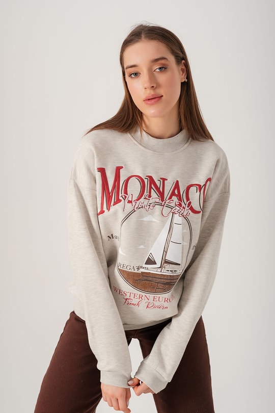 Monaco Sweatshirt Gri