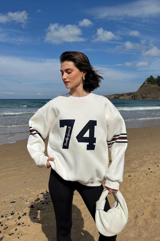 Number Sweat Beyaz