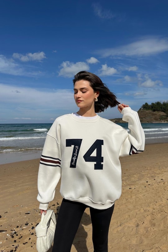 Number Sweat Beyaz