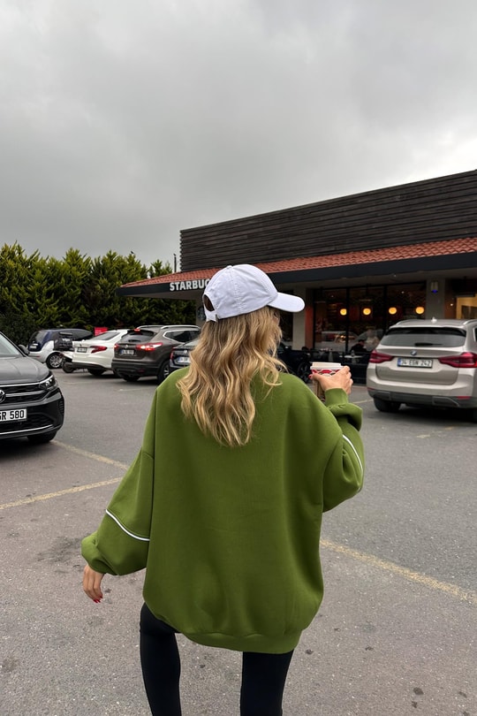 Paris Bonne Sweatshirt Kivi Yeşili