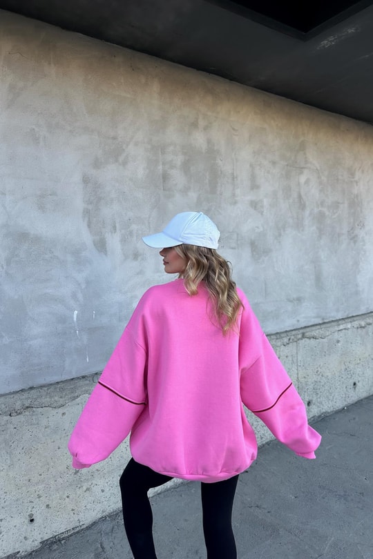 Paris Bonne Sweatshirt Pembe
