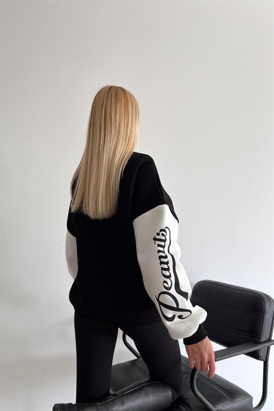 Peanuts Duo Sweatshirt Siyah