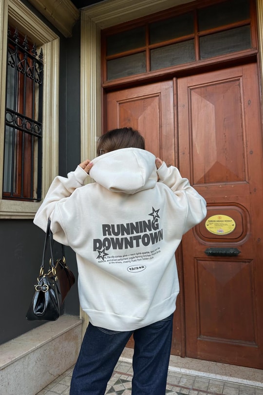 Running Sweatshirt Taş
