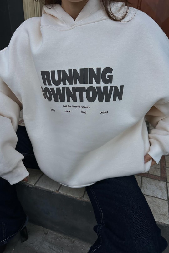 Running Sweatshirt Taş