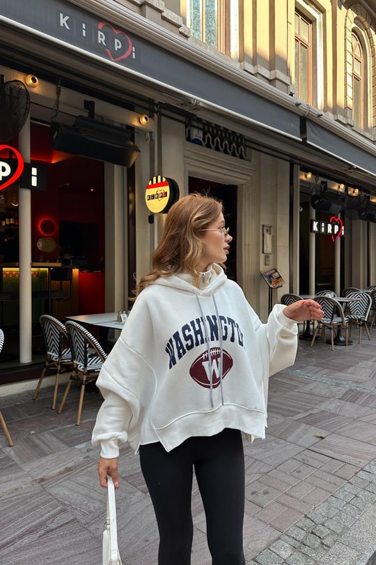 Washington Sweat Beyaz