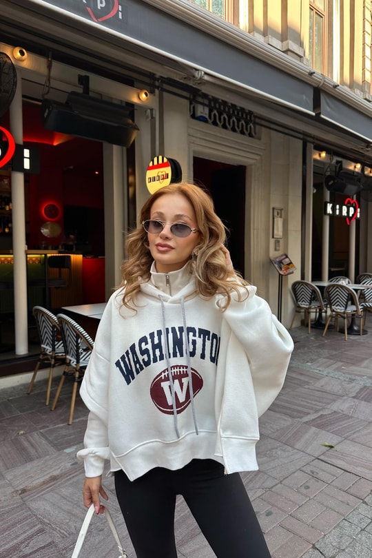 Washington Sweat Beyaz