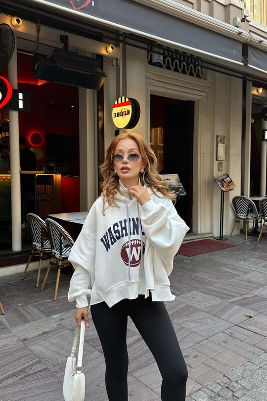 Washington Sweat Beyaz