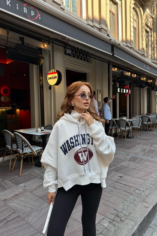 Washington Sweat Beyaz