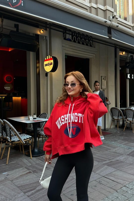 Washington Sweat Kırmızı